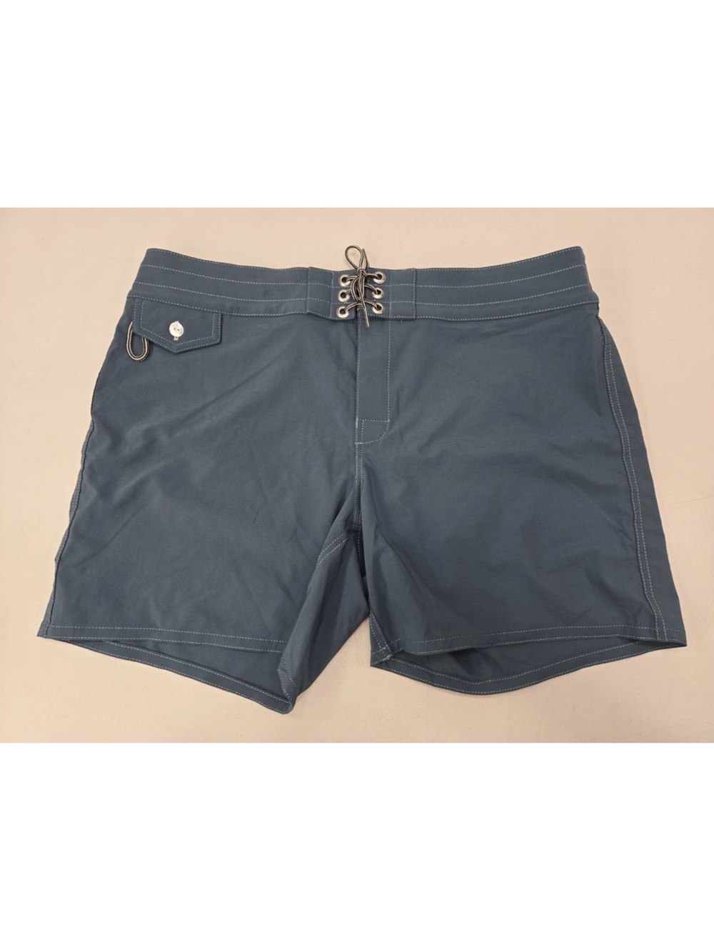 Birdwell Beach Britches Shorts 405 Womens Blue Size 16 Surf Stretch USA